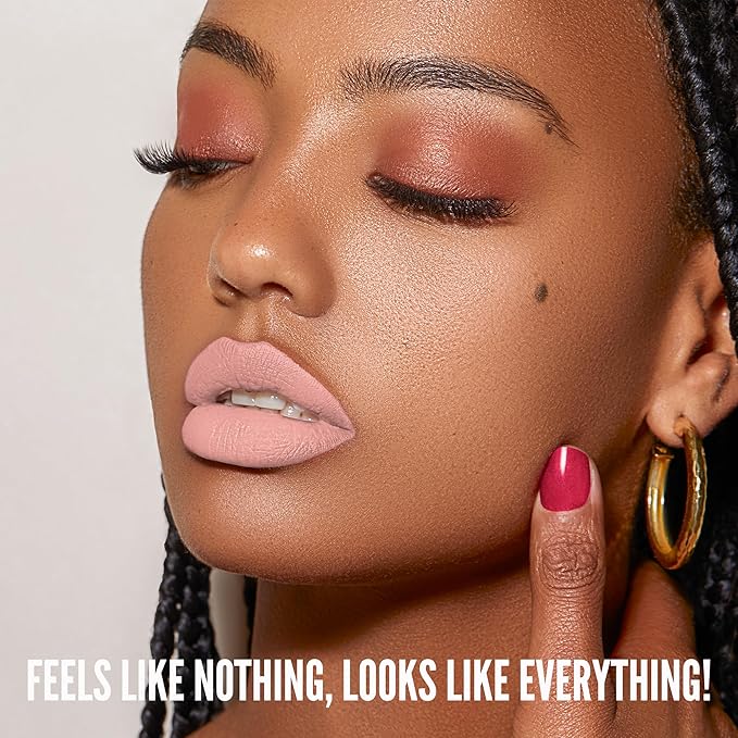 Mynena Soft Peachy Pink Matte Liquid Lipstick | Long-Lasting Comfort | Smudge-Proof Transfer-Resistant Vegan & Cruelty-Free | Full Coverage Non-Drying True Pigment | All-Day Wear Lip Color | Amelia