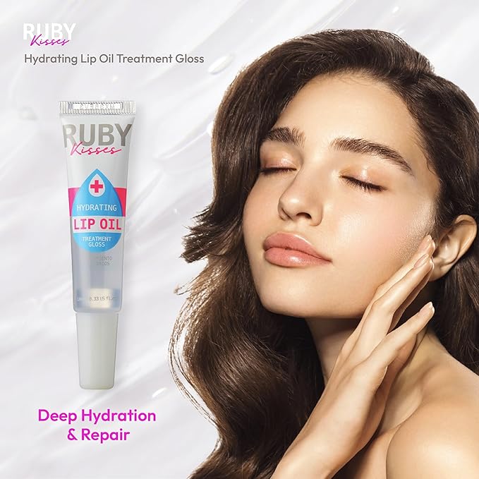 Ruby Kisses Hydrating Lip Oil Clear RLO01 (6 PACK)