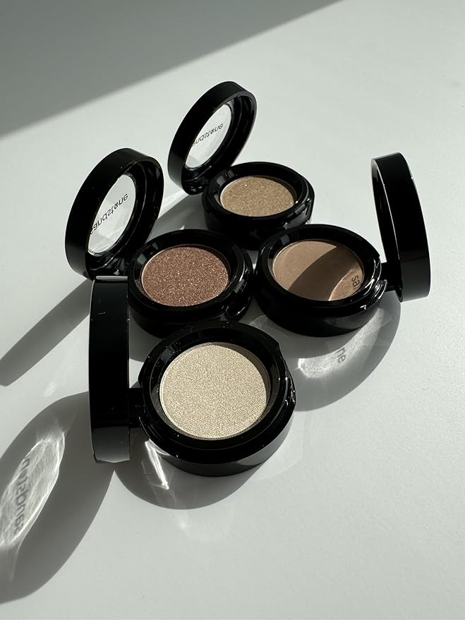 Sandstone Scandinavia Eyeshadow for Sensitive Eyes, Eyeshadow with Long Durability, Allergy Certified, Fragrance-Free and Vegan Eye Make-Up, Hypoallergenic Make-Up (592 Golden Earth)