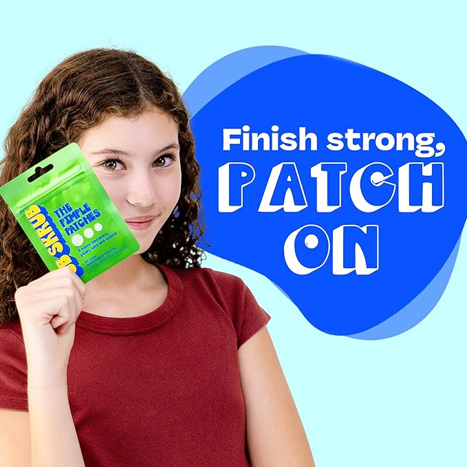 JB SKRUB The Pimple Patches for Face, Ultra Discreet Clear Hydrocolloid Patches with Salicylic Acid & Niacinamide, Skin Care for Kids & Teens - 3 Packs of 25 Small, Medium & Large Spots
