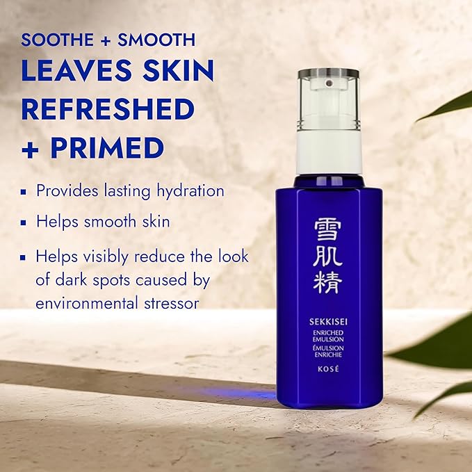 SEKKISEI Enriched Emulsion Hydrating Face Cream Serum, 4.7 Ounce