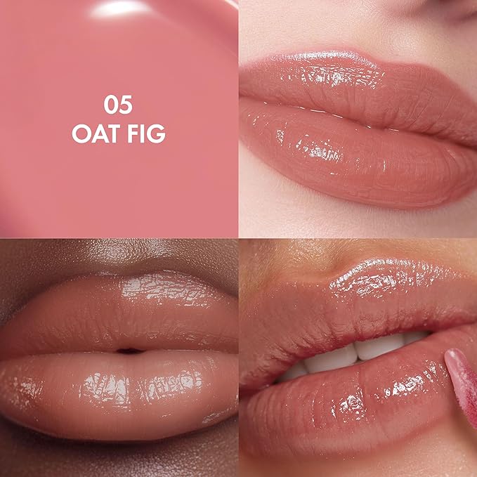 Amuse Seoul Jel-Fit Tint (05 Oat Fig) | Korean Jelly Lip Tint, Long-Lasting Lip Stain, Hydrating & Glossy, Hyaluronic Acid for Smooth Moisturized Lips, High Pigmentation, Vegan