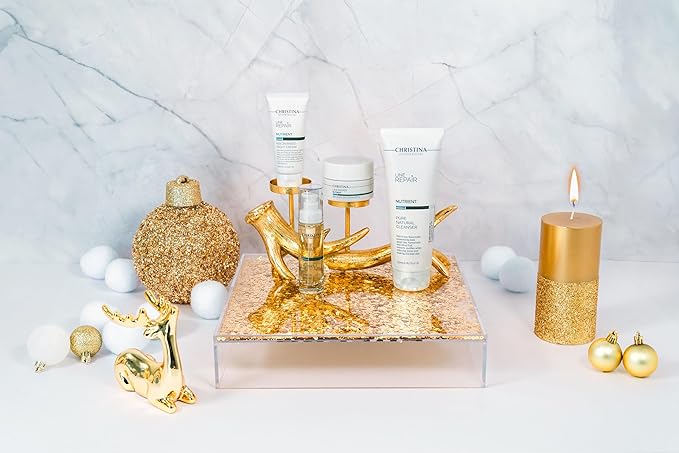 Christina Christmas Gift Box #5 Line Repair Nutrient | Cleanser Serum Day Cream SPF15 Aqua Mist
