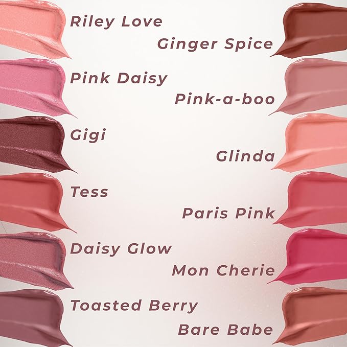 Mommy Makeup Triple Sticks Lipstick, Cream Blush & Treatment All-In-One with Shea & Cocoa Butter - Soft & Creamy Moisturizing Lip Crayon For Lips & Cheeks (Bare Babe)
