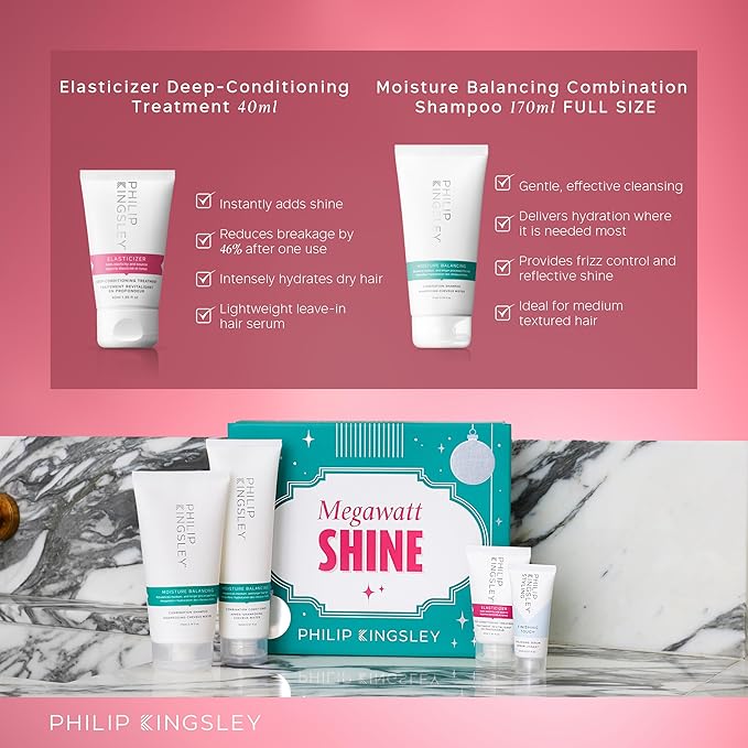 PHILIP KINGSLEY Super Strength Gift Set - Includes Elasticizer Deep-Conditioning Hair Mask Treatment and Elasti-Styler 5-in-1 Pre-Styling Serum