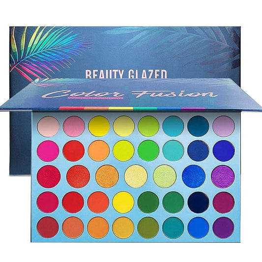 BestLand 39 Color Rainbow Eyeshadow Palette - Professional Makeup Matte Metallic Shimmer Eye Shadow Palettes - Ultra Pigmented Powder Bright Vibrant Colors Shades Cosmetics Set