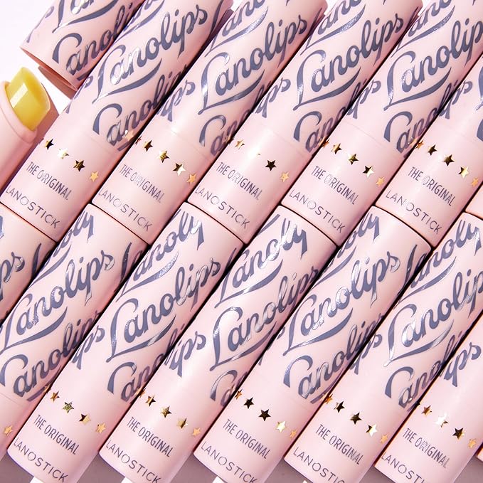 Lanolips Lanostick - Moisturizing Lanolin Lip Balm Stick for Dry, Cracked Lips - Moisturizer with Lanolin, Castor Oil, Jojoba Oil, Shea Butter for Hydration (3.3g / 0.116oz)