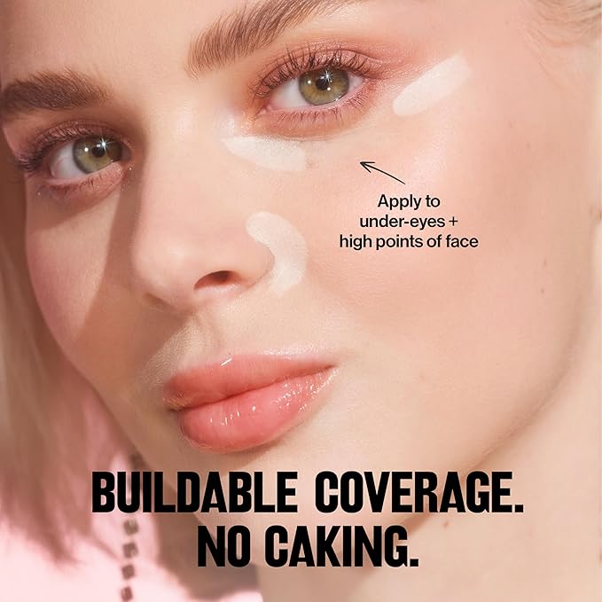 Revlon Glimmer Brightening Concealer, Liquid Under Eye Makeup, Made with Caffeine, Vitamin C, & Stevioside, 165, 0.3 fl oz