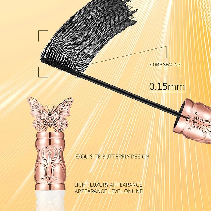 Tubing Mascara, Thick, Curling, Long-lasting Mascara, Waterproof, Sweat-proof, Lengthening, Non-smudged (3 Pcs)