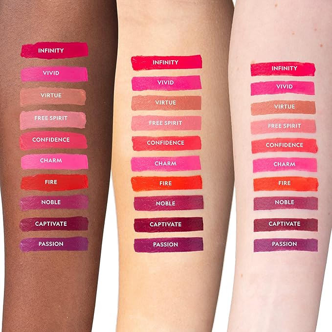 YENSA Vibrant Silk Hydrating Lip Stick - Long Lasting Lipstick with Hyaluronic Acid, Vitamin E & Super Oils - High Pigment Color & Semi Glossy Finish - Moisturizing Formula - Captivate (0.12 oz)