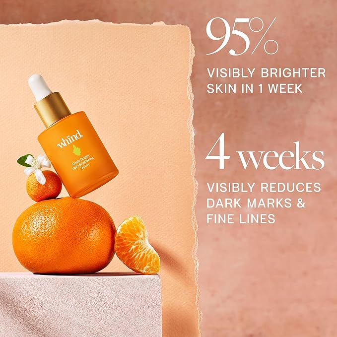 whind Oasis Bright 10% Vitamin C Serum for Brighter Skin – Radiance Boosting Dark Spot Corrector to Help Reduce Pigmentation – Brightening Face Serum for Women – All Skin Types, 30ml