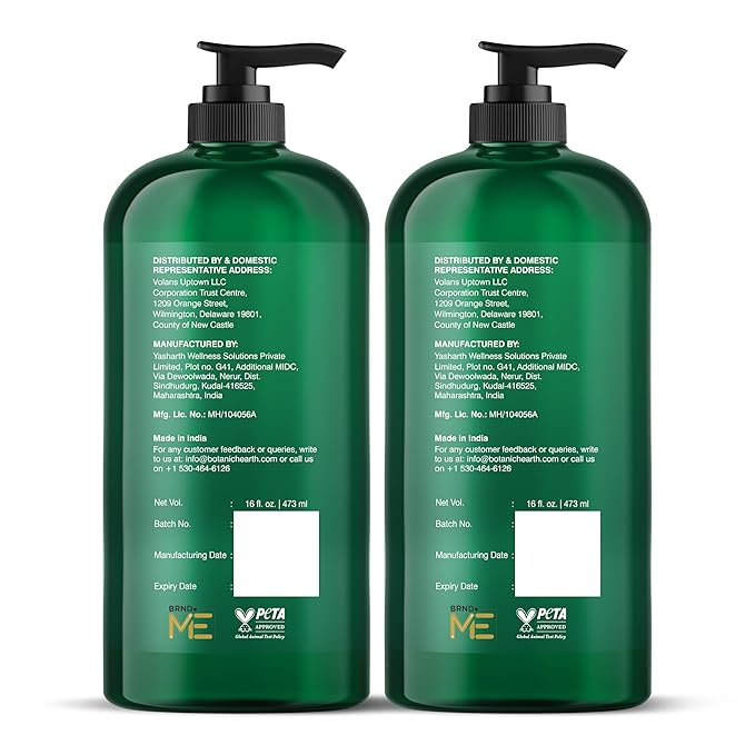 Botanic Hearth Tea Tree Shampoo and Conditioner Set | with 100% Pure Tea Tree Oil, for Itchy and Dry Scalp, Sulfate/Paraben Free | for Men and Women | 16 Fl Oz Each