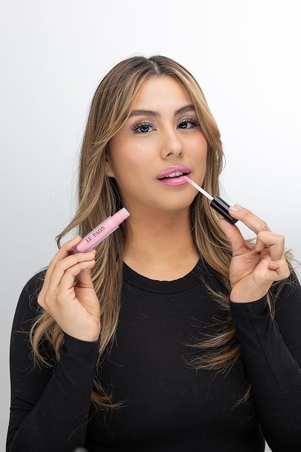 LePaon Cosmetics Pout Cloud Lipgloss – Long-wear, Transfer-Proof Matte Lipstick with High Pigment Payoff – Infused with Vitamin E for Extended Hydration (Clear) (Blossom)