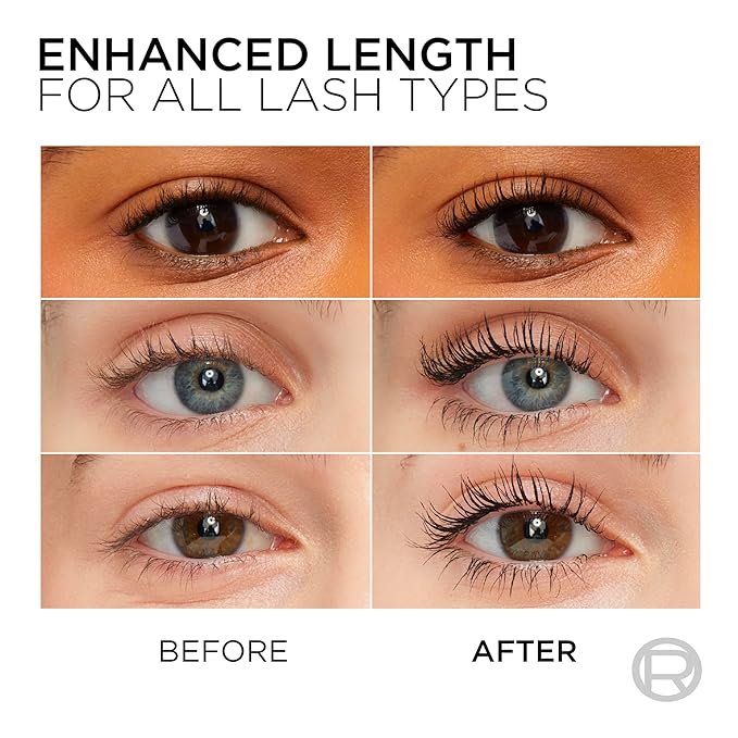 L'Oreal Paris Makeup Telescopic Original Lengthening Mascara, Carbon Black, 0.27 Fl Oz (Pack of 1)