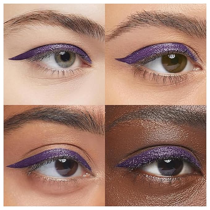 EPILYNX Waterproof Eyeliner - Smudge-Proof Liquid Eyeliner Pen with Precision Tip for Smooth, Long-Lasting Application - Vegan, Hypoallergenic & Gluten-Free Eye Liner - 2mL Purple