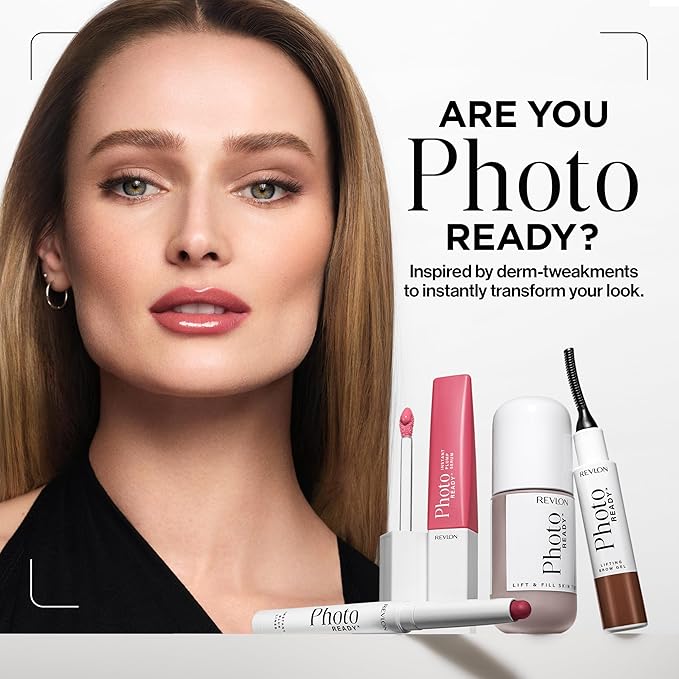 REVLON PhotoReady Instant Plump Serum, Plumping Gloss, Hydrating, Non-Sticky & High Shine Finish, 002 Fill Her Up, 0.25 fl oz