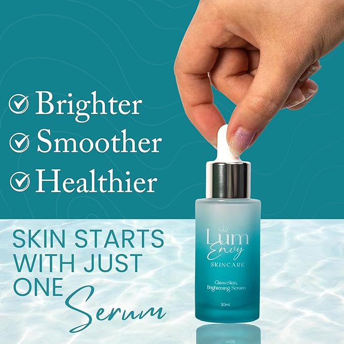 LumEnvy Salmon DNA Glass Skin Serum - Hydrating Korean Skincare Face Serum with PDRN, Niacinamide & Centella Asiatica | Brightening, Dry Skin, Anti-Aging, Dark Spots & Wrinkles | 30ml