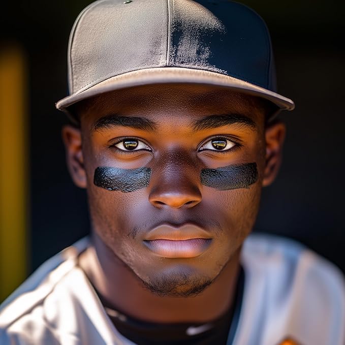 Cannon Sports Face Body Paint Stick for Football Baseball Softball Lacrosse Hockey - Sweatproof, Long-Lasting, Anti-Glare (Black)