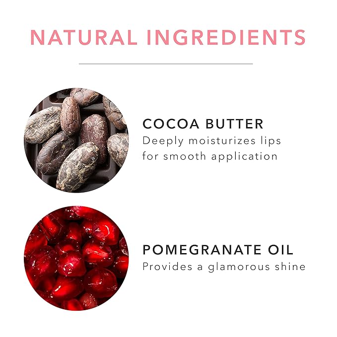 100% PURE Lip Gloss (Fruit Pigmented), Mauvely, High Shine, Moisturizing, Natural Lip Gloss, Sheer Finish, Tinted Lip Gloss w/Cocoa Butter, Vitamin E (Rosy Mauve Color) - 0.14 Fl Oz