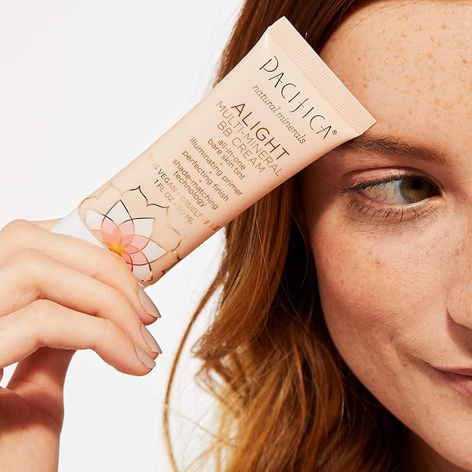 Pacifica Alight Multi-Mineral BB Cream – Shade 11 Light Tinted Moisturizer & Primer in One, Sheer Glowing Coverage, Hydrates, Primes & Perfects, 100% Vegan Cruelty Free Dermatologist Tested