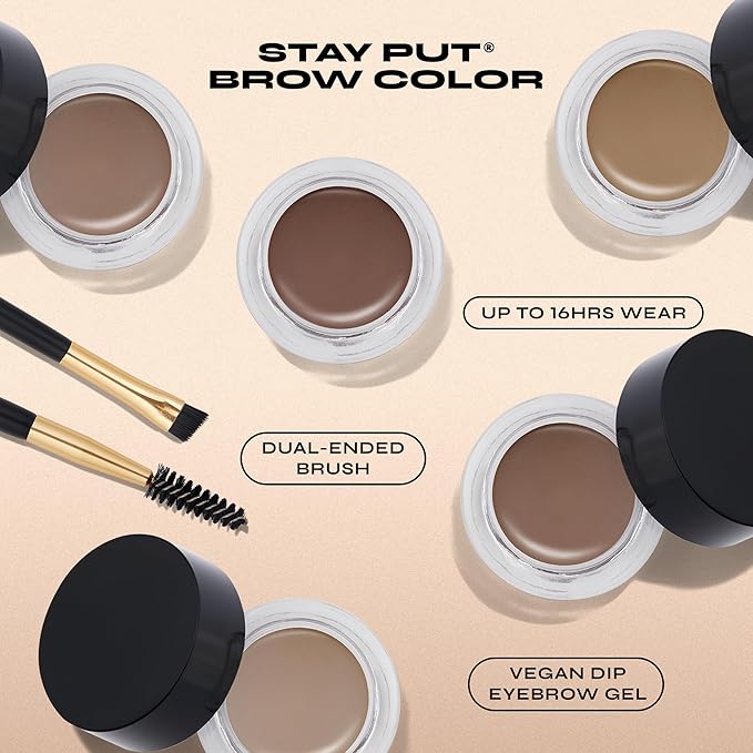 Milani Stay Put Brow Color - Natural Taupe (0.09 Ounce) Vegan, Cruelty-Free Eyebrow Color that Fills and Shapes Brows‚Ķ