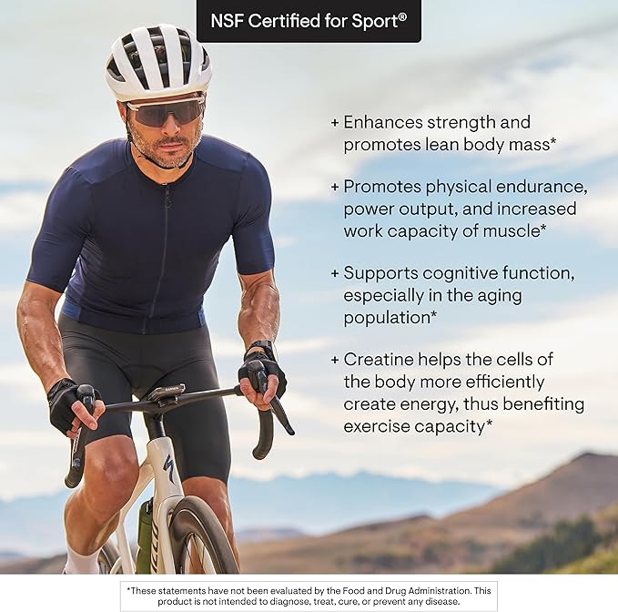 THORNE Creatine - Micronized Creatine Monohydrate Powder - Support for Muscles & Cognitive Function* - for Women & Men - Pineapple Orange - NSF Certified for Sport - 5 g per Serving - 60 Servings