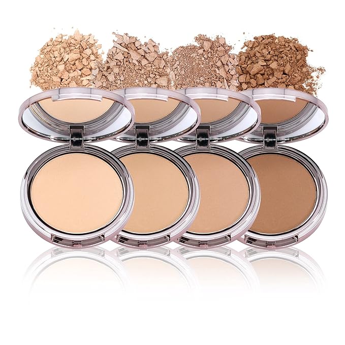 Girlactik Luminous Face Powder – Radiant Finish Pressed Powder for Natural Glow & Smooth Skin – Lightweight, Buildable Setting & Finishing Powder | Vegan, Cruelty-Free Compact (Light)