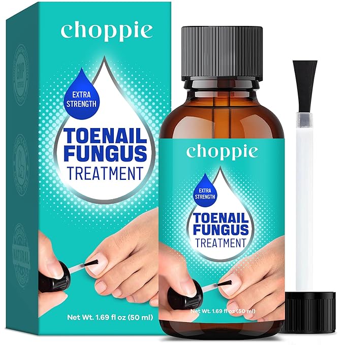 Choppie Extra Strength Nail Care Solution (1.69 Fl oz), Intensive Support for Hands & Feet, Foot Care Formula