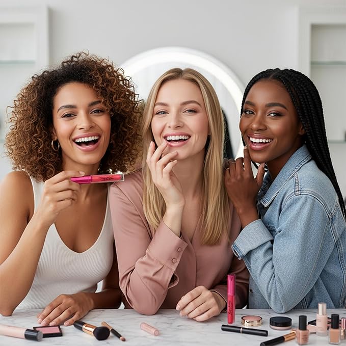 Pink Lip Gloss for Women – Infused with Vitamin E – Non-Sticky, Long Lasting, High Shine, Clean Formula – Pink Lipgloss, 1 Pack