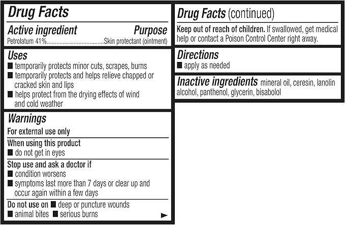 Amazon Basics Healing Ointment & Skin Protectant for Dry & Cracked Skin and Chapped Lips, Fragrance Free, 14 Oz (Pack of 1)