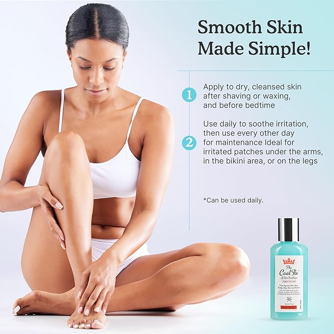 Shaveworks The Cool Fix Aftershave for Women: Pubic Hair Removal, Razor Bumps, Razor Burns, Ingrown Hair Treatment – After Shaving Post Waxing Bikini Area Moisturizing Skin Care Gel 2 Fl Oz