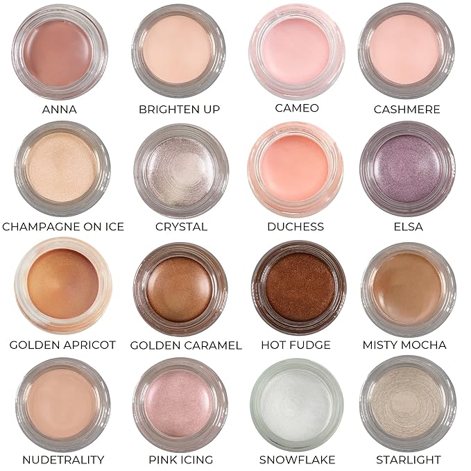 Mommy Makeup Any Wear Creme Eyeshadow - Waterproof, Crease-Proof, Long Lasting, High Pigment, Oil-free - Cream to Powder for Eyes, Cheeks & Lips (Hot Fudge)