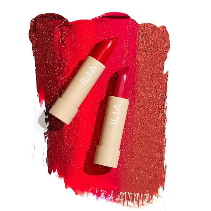 ILIA - Color Block Lipstick | Non-Toxic, Vegan, Cruelty-Free, Hydrating + Long Lasting, No Budge Color with Full Coverage (Wild Aster (Berry Brown With Cool Undertones), 0.14 oz | 4 g)