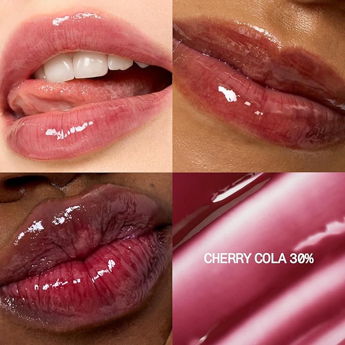 fwee 3D Voluming Gloss 30% (Sheer) | High Shine, Non-Sticky Lip Gloss for Makeup | Long-Lasting, Moisturizing Gel Formula – Cherry Cola 30% | 30% & 70% Pigment Options | Stocking Stuffers | 5.3g