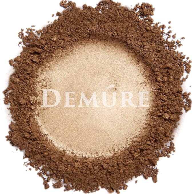Demure Mineral Make Up, Mineral Foundation Makeup, Concealer Makeup, Natural Makeup Made with Pure Crushed Minerals, Loose Face Powder. Demure Mineral Makeup (Espresso)