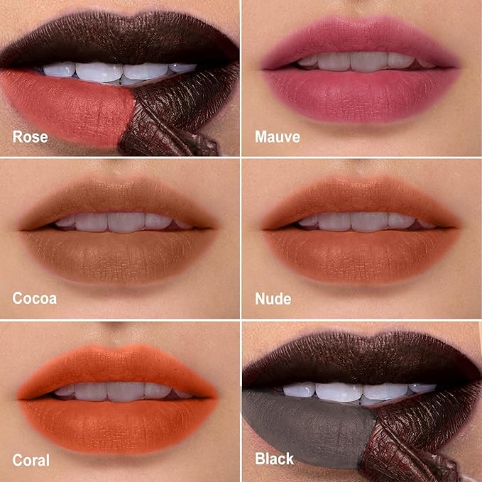 OETUIOW Lip Tint Stain Peel Off - Waterproof Lip Liner Stain, Moisturizing Long-Lasting Lip Stain, Create A Natural Lip Color, Enhancing Complexion for All Skin Types (Cocoa, 0.12 Fl Oz (Pack of 1))
