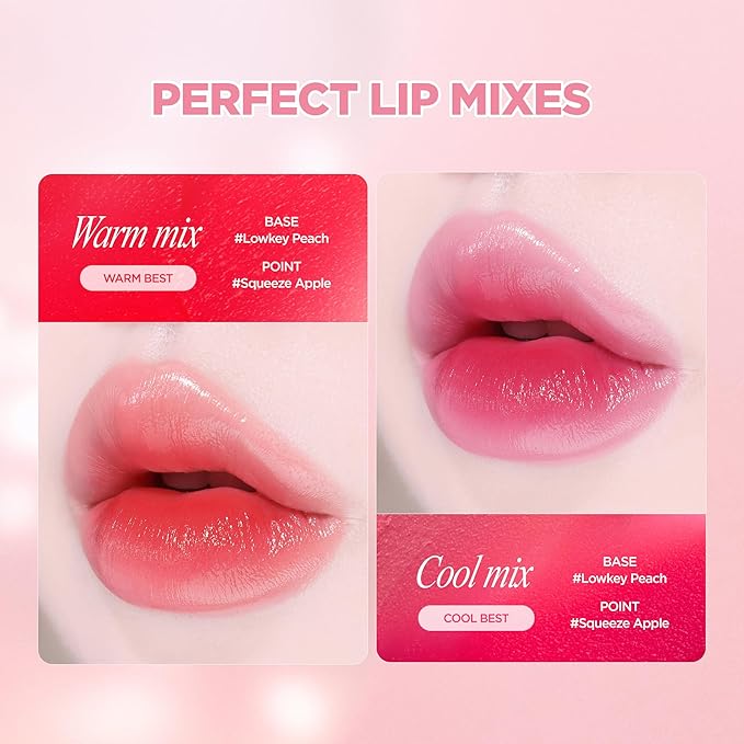 lilybyred Balming Dewy Tint | Korean Semi-Glow Lip Stain, Velvet to Soft Glow Texture, Sheer Buildable Color, Moisturizing & Lightweight, Natural Flush Look, Non-Sticky, 0.21 oz. (01 Lowkey Peach)