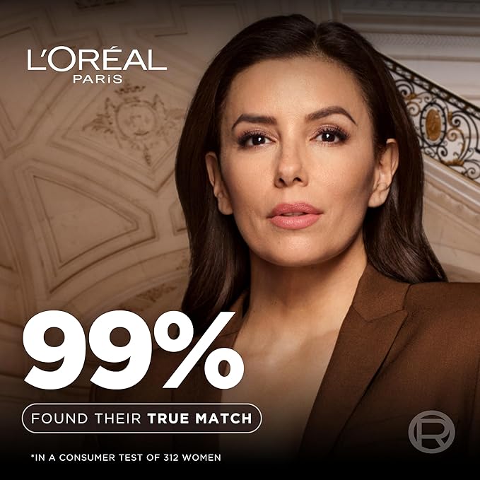 L'Oreal Paris True Match Super-Blendable Foundation, Medium Coverage Liquid Foundation Makeup, N4, Light Medium, 1 Fl Oz