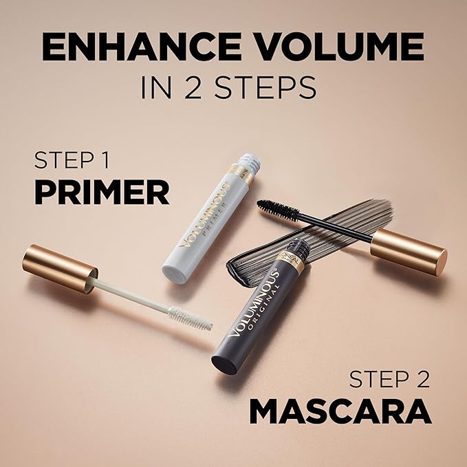 L’Oreal Paris Makeup Voluminous Original Volume Building Waterproof Mascara, Carbon Black, 0.23 Fl Oz
