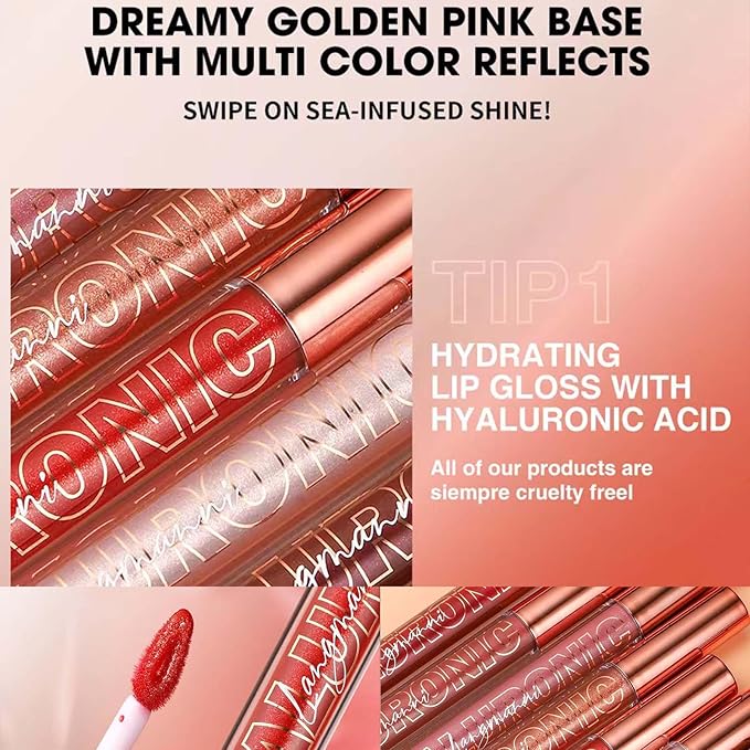 Jelly Red Lip Gloss Lipstick Lip Plumper Gloss Tinted Glitter Lipgloss Teens Moisturizing Lip Balm Lip Oil High Shine And Vegan Plumping Lip Gloss For Women Girls Long-Lasting Dry Lip Care (04#)