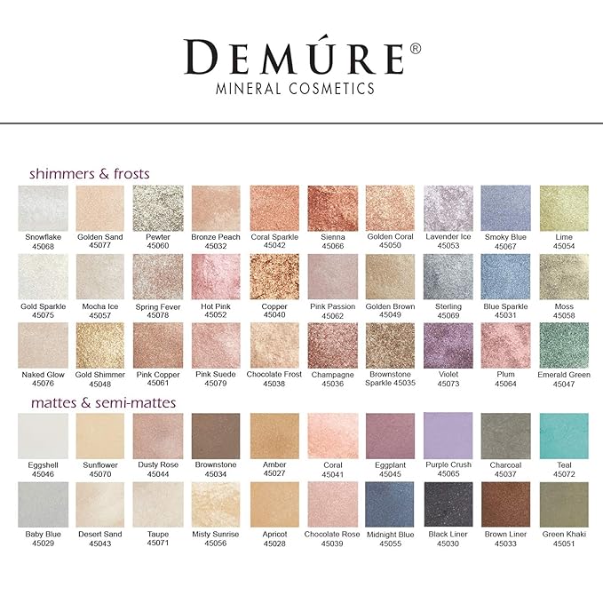 Demure Mineral Make Up (Hot Pink) Eye Shadow, Shimmer Eyeshadow, Loose Powder, Glitter Eyeshadow, Eye Makeup, Professional Makeup
