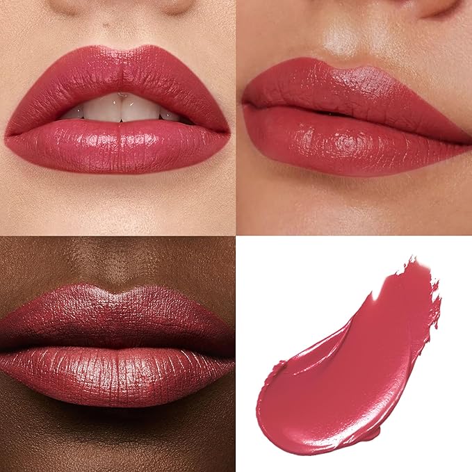 MAKI YIKA Red Lipstick for Women Moisture Hydrate Lipsticks Glossy Rose Red Lipsticks Sheer Finish Lightweight Tinted Lip Balm(Z14 Rosy Suede)