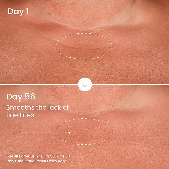 MAËLYS B-GLOSSY Smoothing Body Serum for Women - Hyaluronic Acid & Peptide Formula - Helps Reduce the Look of Wrinkles, Texture & Crepey Skin - Lightweight, Fast-Absorbing Anti-Aging Serum (3 Pack)