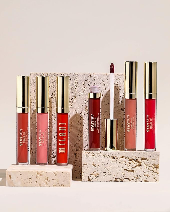 Milani Stay Put Longwear Liquid Lipstick - Smudge-Proof, Kiss-Proof, and Fade-Resistant Formula for All-Day Wear - We Stan