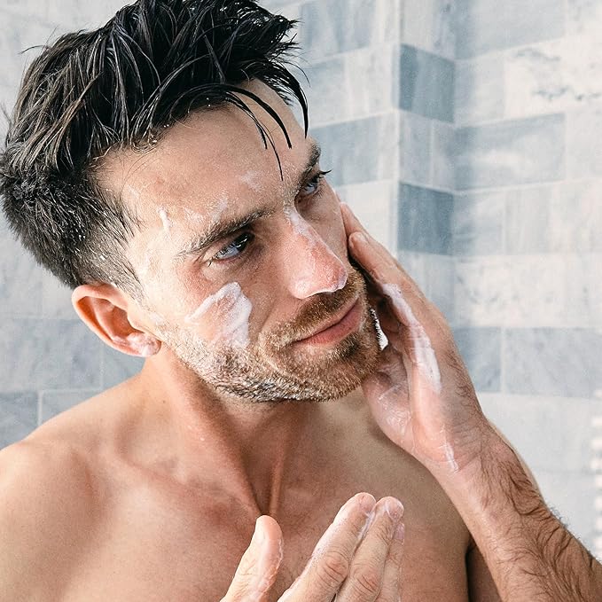 Brickell Men's Daily Advanced Face Care Routine II, Activated Charcoal Facial Cleanser, Facial Scrub, Face Moisturizer Lotion, Natural and Organic, Scented
