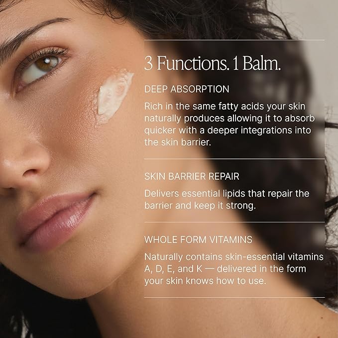 TALOVA - Face + Body Balm, Grass-Fed Tallow Moisturizer for Dry, Cracked, Sensitive Skin with Emu Oil, Natural and Organic Balm with Skin Nourishment, Non-toxic, Made in USA