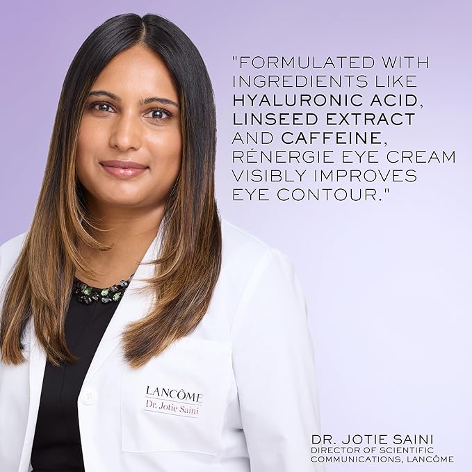 Lancôme Rénergie Lift Multi-Action Eye Cream with Hyaluronic Acid, Caffeine & Linseed Extract - Hydrating, Dark Circle Reducer, De-Puffing Eye Bag Treatment -0.5 Fl. Oz