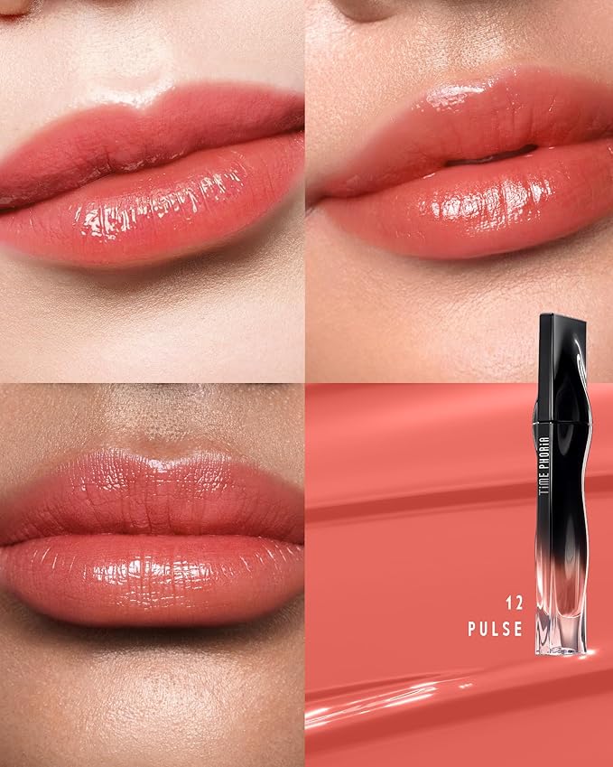 STELLAR DUST LIP STAIN-Waterproof and Transferproof Lip Tint For Women, Glossy Finish Lip Gloss, Lightweight High Coverage, Long Lasting, Stocking Stuffers For Teen Girls (12 PULSE)