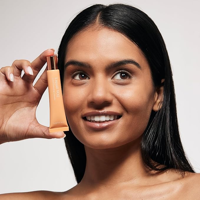 Liquid VO2 Undereye Color Corrector and Concealer by VASANTI - Medium to Deep Skin Tones - Paraben Free, Gluten Free - Look Younger with this Dark Circle Concealer