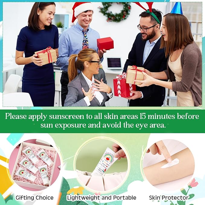 24 Pcs Mini Sunscreen Bulk for Teacher Gifts SPF 30 Water Resistant Sunscreen Lotion Bulk 1oz Travel Size for Thank You Gifts Wedding Party Supplies